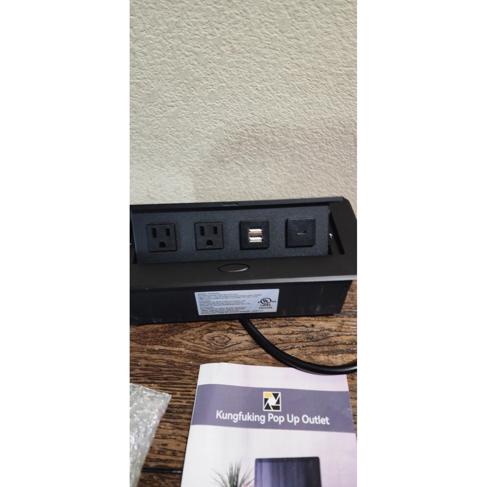 Table Pop up Power Strip Box Desktop Pop Up Outlet Recessed Multimedia Strip ...